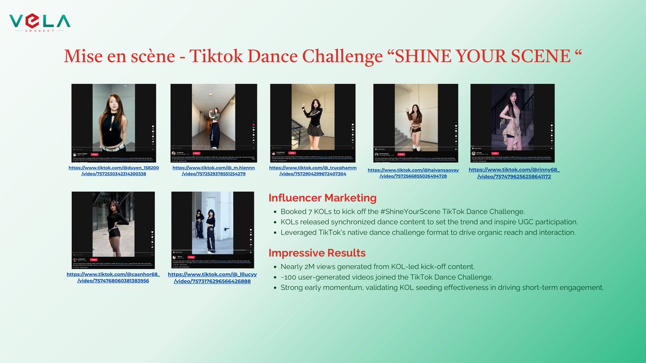 MISE EN SCÈNE — TIKTOK DANCE CHALLENGE “SHINE YOUR SCENE” & KÍCH HOẠT KOC TẠI CHUỖI HASAKI
